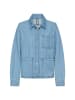Camel Active Jeansblazer mit Knopfleiste in Hellblau