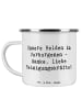 Mr. & Mrs. Panda Teetasse Spruch Reinigungskraft Helden mit Spruch in Weiß