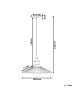 Beliani Pendelleuchten CURONE in Kupfer/Transparent - (W) 25 x (H) 129 x (L) 25 cm