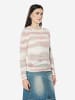 KOROSHI Damenpullover mit gestreifter Textur in bunt