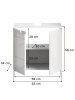 ebuy24 Waschbeckenunterschrank Solero Weiß 63 x 34 cm