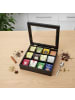 relaxdays Teebox in Schwarz - (B)28 x (H)8 x (T)23 cm