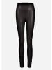 SASSYCLASSY Thermo High-Rise Leggings in Lederoptik in Schwarz