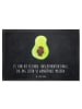 Mr. & Mrs. Panda fußmatte Avocado Kern mit Spruch in Kreidetafel