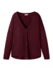 sheego Strickjacke in bordeaux meliert