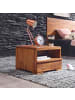 KADIMA DESIGN Nachtkonsole Massivholz | Landhausstil, Schublade, Fertig Montiert in Braun