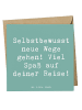 Klappkarte Spruch Alleine Reisen unternehmen mi... in Meeresbrise