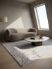 KADIMA DESIGN Teppich Kurzflor Abstrakt pflegeleicht Wohnzimmer Schlafzimmer Flur in Grau
