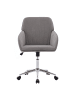 ABRIHOME Buerostuehle in Grau ergonomisch Sitzhöhe 50-59 cm 360 Grad drehbar