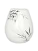 Greengate Vase ASLAUG Weiß mit Blumen 20x17 cm
