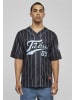 FUBU Mesh Tees in black/lightblue