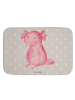 Mr. & Mrs. Panda Badteppich Axolotl Niedlich ohne Spruch in Grau Pastell
