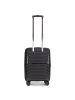 Stratic Bright+ 4 Rollen Kabinentrolley S 56 cm mit Dehnfalte in black