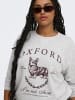 ONLY Carmakoma Sweatshirt in Light Grey Melange