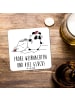 Mr. & Mrs. Panda Bierdeckel Panda Weihnachten mit Spruch in Weiß