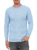 Rusty Neal Grobstrick mit Muster Rundhals-Pullover in Hell Blau