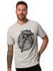 JP1880 Kurzarm T-Shirt in grau melange