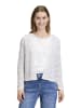 CARTOON Strick-Cardigan mit Struktur in Blau/Weiß