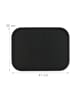 relaxdays 2x Serviertablett in Schwarz - (B)41 x (T)30 cm