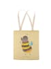 Mr. & Mrs. Panda Shopper-Tasche Hummel flauschig ohne Spruch in Gelb Pastell