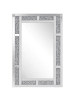 Beliani Wandspiegel AVRILLE in Silber - (W) 60 x (H) 90 x (L) 2 cm Horizontal