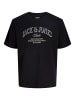 JACK & JONES PLUS T-shirt in Black