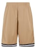 Urban Classics Mesh-Shorts in unionbeige/black/white