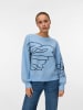 Vero Moda Strickpullover in Cashmere Blue