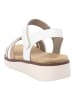 remonte Sandalen in Weiß/Gold