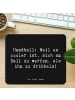 Mr. & Mrs. Panda Mousepad Spruch Handball Action mit Spruch in Schwarz