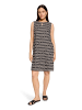 Betty Barclay Leinenkleid ohne Arm in Schwarz/Beige