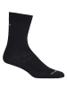 icebreaker Wandersocken Hike Liner Crew in Schwarz