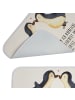 Mr. & Mrs. Panda Badematte Pinguin Liebe mit Spruch in Weiß