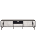 Beliani TV-Schrank BLACKPOOL in Grau/Schwarz - (W) 177 x (H) 46 x (L) 40 cm