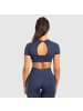 SMILODOX Crop Shirt Soheli in Marineblau
