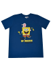SpongeBob Spongebob Schwammkopf T-Shirt Gary Shirt Oberteil kurzärmlig in blau