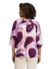 CARTOON Casual-Bluse mit Muster in Weiß/Violett