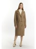 DreiMaster Klassik Damen Übergangsjacke In Wolloptik in Graubeige