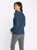 Sieh an! Ajourpullover in jeansblau