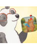 Mr. & Mrs. Panda Glas-Untersetzer Bär Schultüte Design ohne Spruch in Weiß