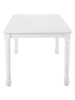 Beliani Esszimmertisch CARY in Weiß - (W) 90 x (H) 76 x (L) 180 cm