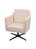 MCW Lounge-Sessel  H93b drehbar, Kunstleder creme-beige