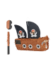 relaxdays 3-tlg. Pinata Set "Piratenschiff" in Bunt