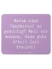 Mr. & Mrs. Panda Mouse Pad Spruch Handwerker Geduld mit Spruch in Lavendeltraum