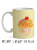 Mr. & Mrs. Panda Kaffeetasse Cupcake ohne Spruch in Gelb Pastell