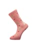 Yuhu Damen Wollsocken mit Katzenmotiv im 3er Pack in Rosa