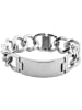 Adeliás Damen Armband – Panzerarmband aus Edelstahl 21 cm in silber