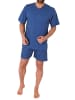 NORMANN Shorty Pyjama Schlafanzug kurzarm - 21949 in marine