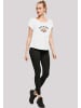F4NT4STIC Long Cut T-Shirt Trick Or Treat Halloween in weiß
