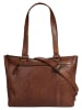 SPIKES & SPARROW Shopper echt Leder in cognac